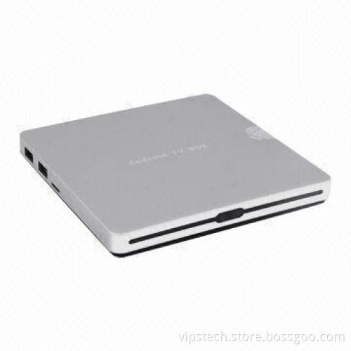Android-based TV Set-top Box, 1080P Max Resolution, ABS Case with Oil Painting, Looks like Metal